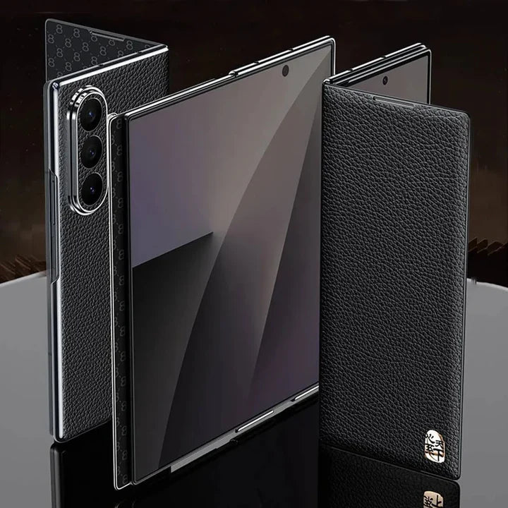 Samsung Galaxy Z Series Vortex Business Professional Leather Case – Executive Slim Cover with Hinge Protection & Anti-Slip Grip