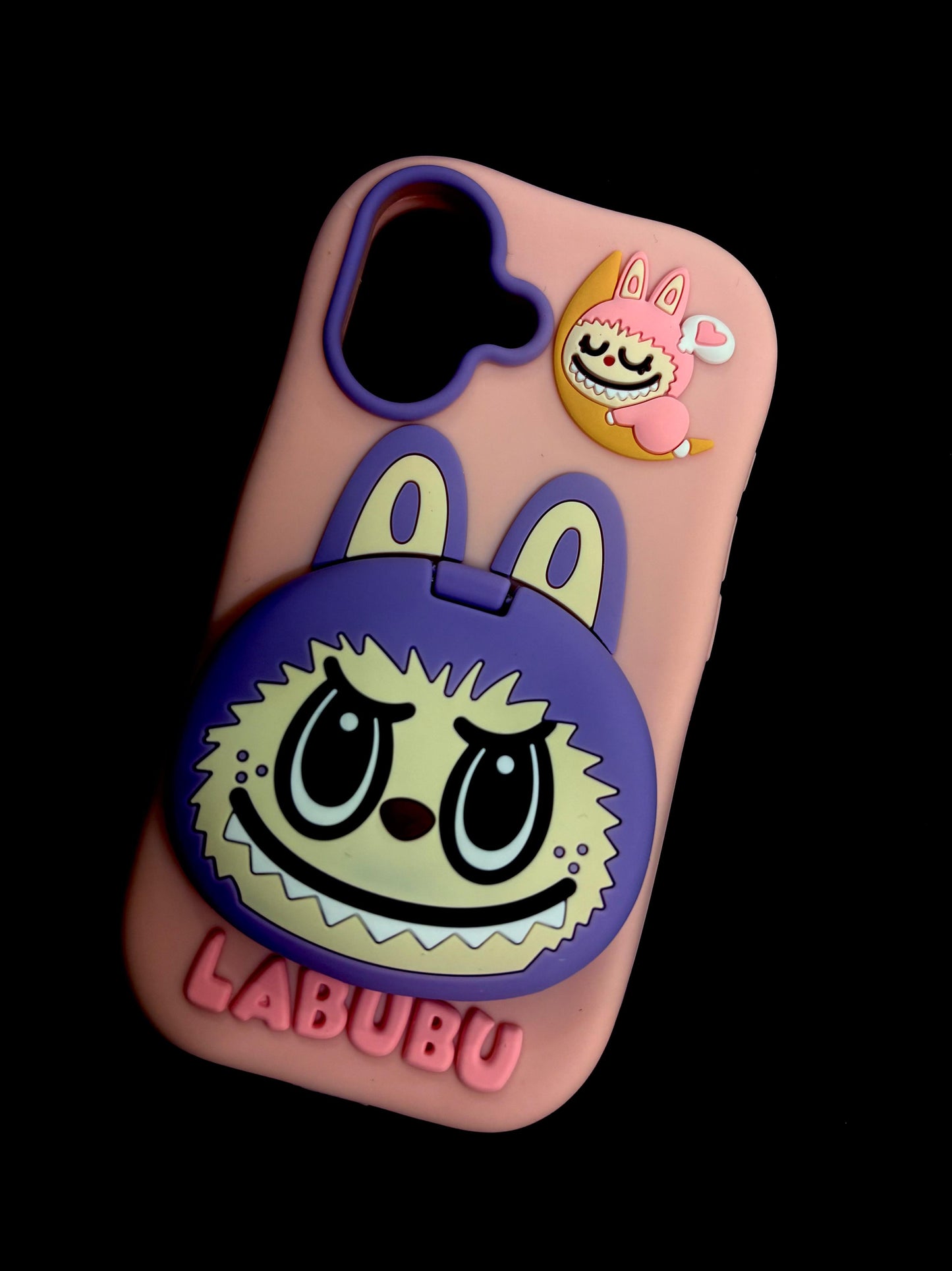 iPhone 17 Stylish Labubu Silicone Case – Cute Cartoon Shockproof Soft Back Cover