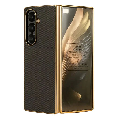 Samsung Galaxy Z Fold 7 Aramid Carbon Fiber MagSafe Case – Ultra Slim Lightweight Premium Matte Shockproof Cover (Black)