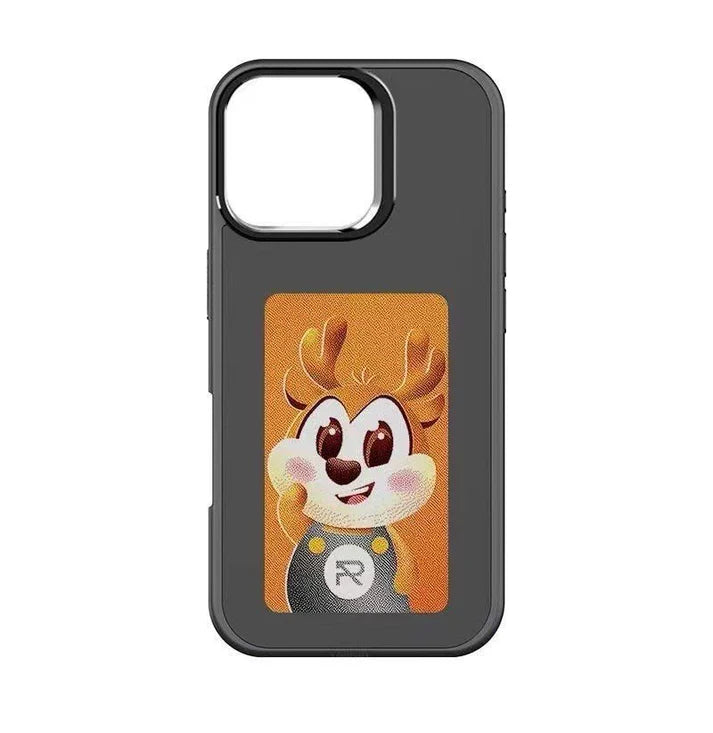 iPhone Series Smart NFC E-Ink Display Case – DIY Photo Customizable Cover with Long-Lasting Screen, Slim Shockproof Protection