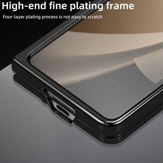 Samsung Galaxy Z Fold 5 Leathron Leather Case – Premium Slim Flip Cover with Hinge Protection & Shockproof Design
