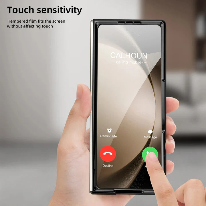 Samsung Galaxy Z Fold 5 Leathron Leather Case – Premium Slim Flip Cover with Hinge Protection & Shockproof Design