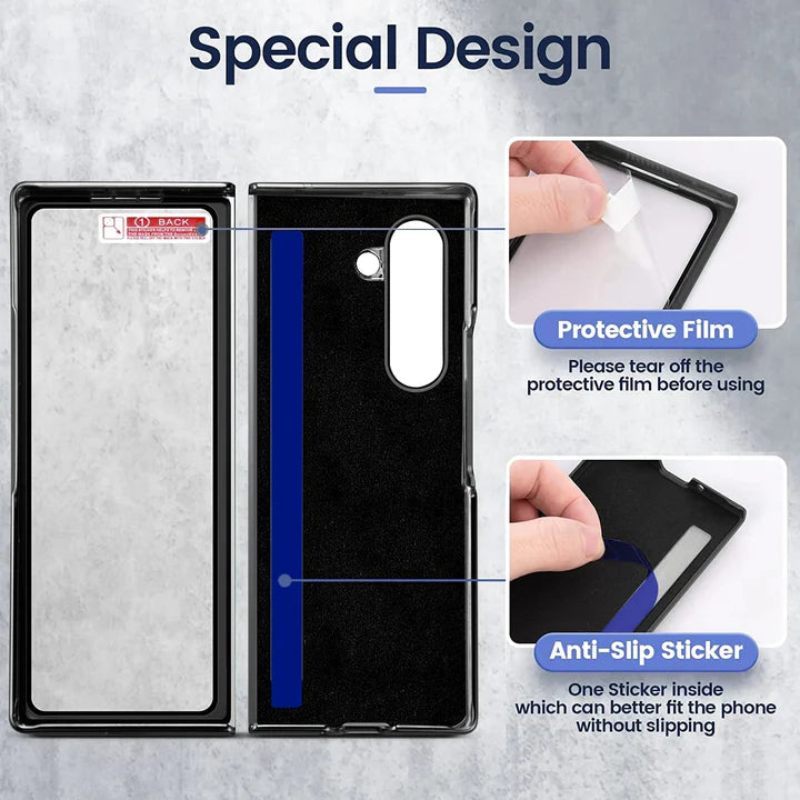 Samsung Galaxy Z Fold 5 Leathron Leather Case – Premium Slim Flip Cover with Hinge Protection & Shockproof Design