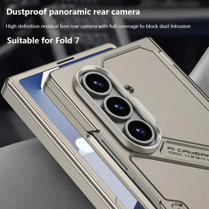 Samsung Galaxy Z Fold 7 / Z Fold 6 Lunivop Rugged Case – Full Body Cover with Built-in Screen Protector, Kickstand & Hinge Protection