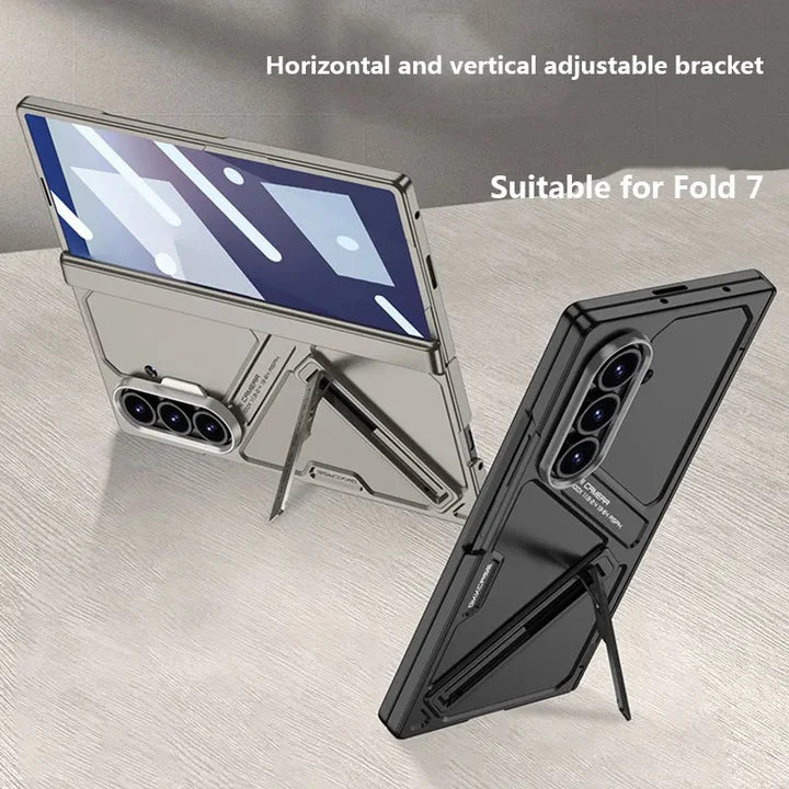 Samsung Galaxy Z Fold 7 / Z Fold 6 Lunivop Rugged Case – Full Body Cover with Built-in Screen Protector, Kickstand & Hinge Protection