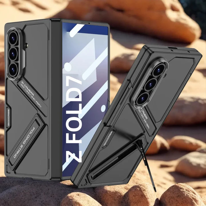 Samsung Galaxy Z Fold 7 / Z Fold 6 Lunivop Rugged Case – Full Body Cover with Built-in Screen Protector, Kickstand & Hinge Protection