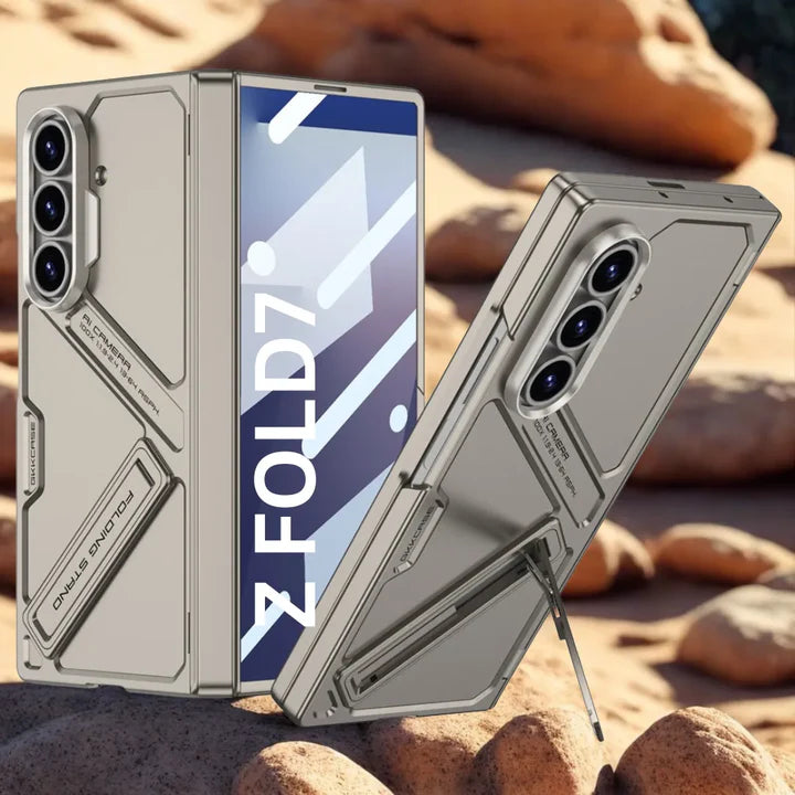 Samsung Galaxy Z Fold 7 / Z Fold 6 Lunivop Rugged Case – Full Body Cover with Built-in Screen Protector, Kickstand & Hinge Protection