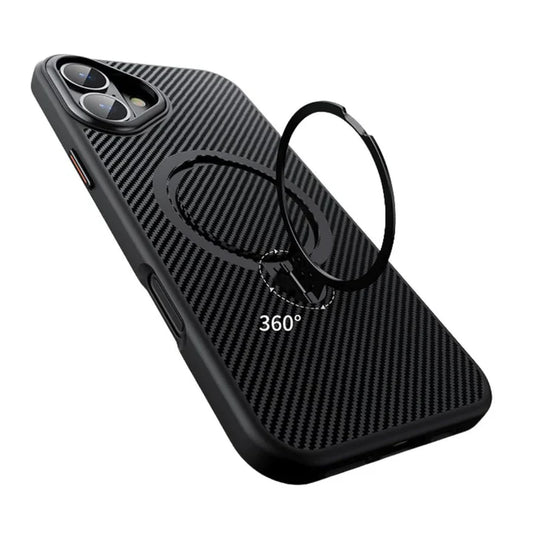iPhone 17 Pro Max Matrix Fort Carbon Kickstand Case – Rugged Shockproof Cover with Built-in Stand & Anti-Slip Grip
