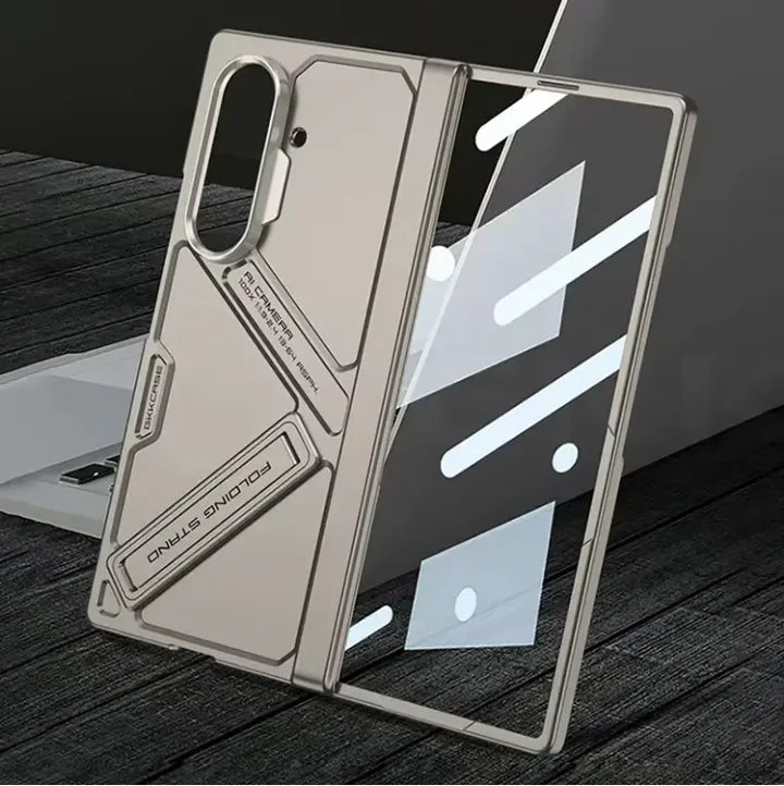 Samsung Galaxy Z Fold 7 / Z Fold 6 Lunivop Rugged Case – Full Body Cover with Built-in Screen Protector, Kickstand & Hinge Protection