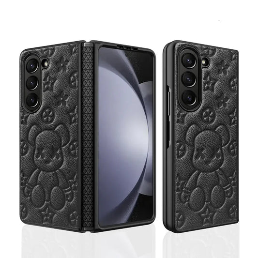 Samsung Galaxy Z Fold 6 Mythic Bear Designer Case – Cute Cartoon Cover with Shockproof Protection & Hinge Support