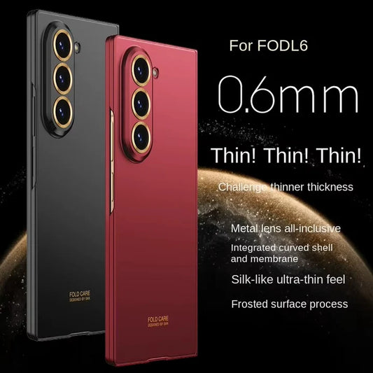 Samsung Galaxy Z Fold Series Micro Frosted Shield Case – Slim Matte Anti-Fingerprint Cover with Hinge Protection & Scratch Resistance