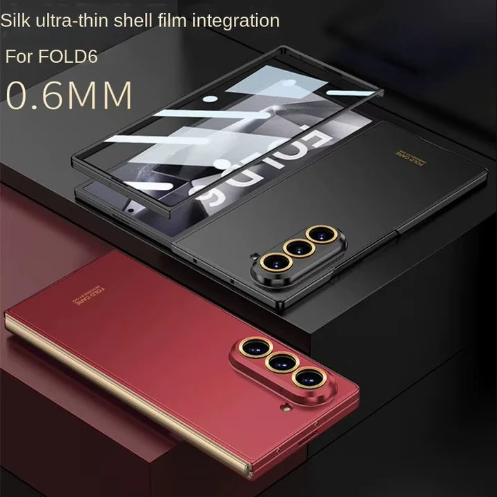 Samsung Galaxy Z Fold Series Micro Frosted Shield Case – Slim Matte Anti-Fingerprint Cover with Hinge Protection & Scratch Resistance