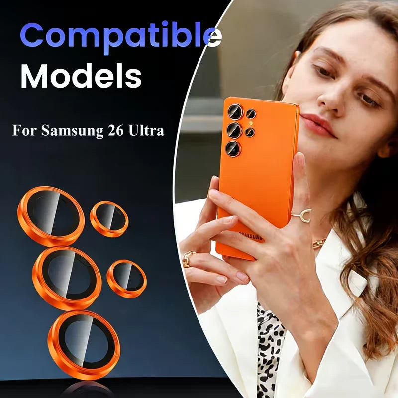 Samsung Galaxy S26 Series Ultra Clear Camera Lens Protector – Scratch Resistant Protection