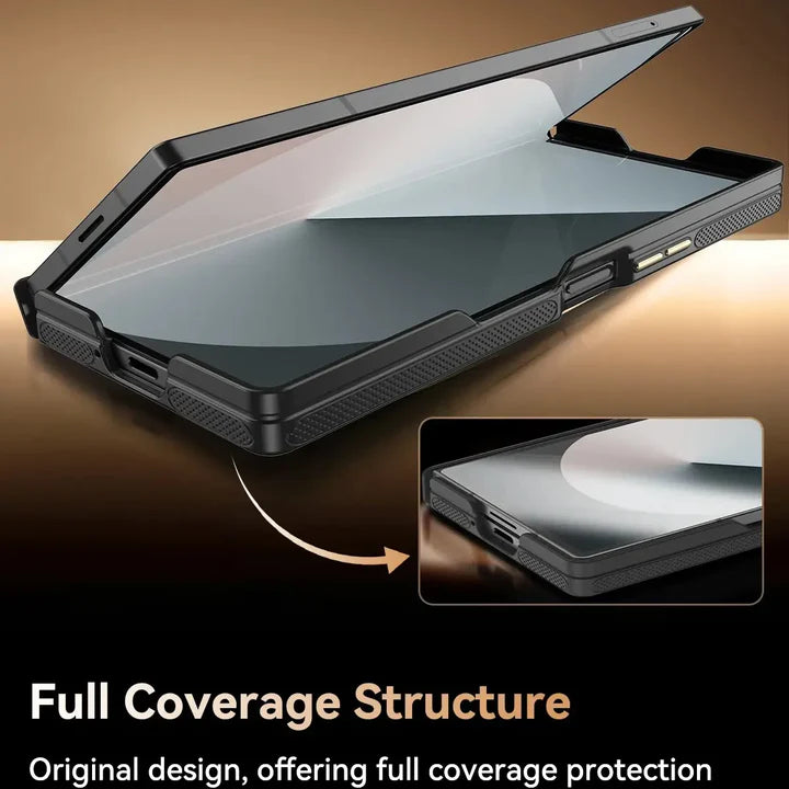 Samsung Galaxy Z Fold Series Imperium Regent Leather Armor Case – Premium Leather Finish with Hinge Protection & Shockproof Design
