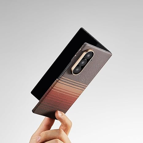Samsung Galaxy Z Fold 7 Aramid Carbon Fiber MagSafe Case – Ultra Slim Lightweight Premium Matte Shockproof Cover (Sunset)(Moonrise)