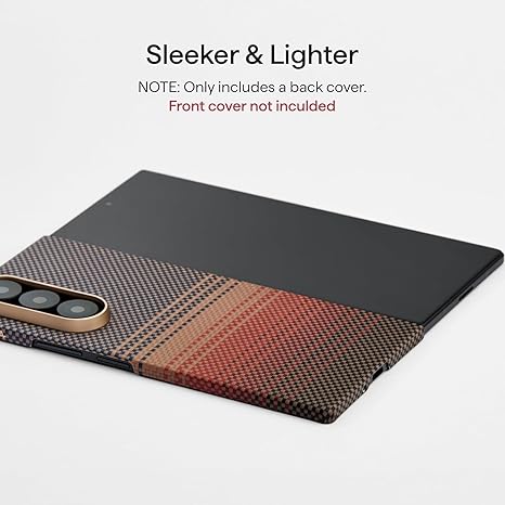 Samsung Galaxy Z Fold 6 Aramid Carbon Fiber MagSafe Case – Ultra Slim Lightweight Premium Matte Shockproof Cover (Moonrise)