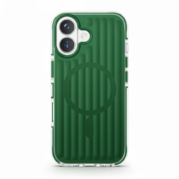 iPhone 17 Series Corrugated Metallic MagSafe Case – Shockproof Slim Anti-Slip Premium Protective Cover