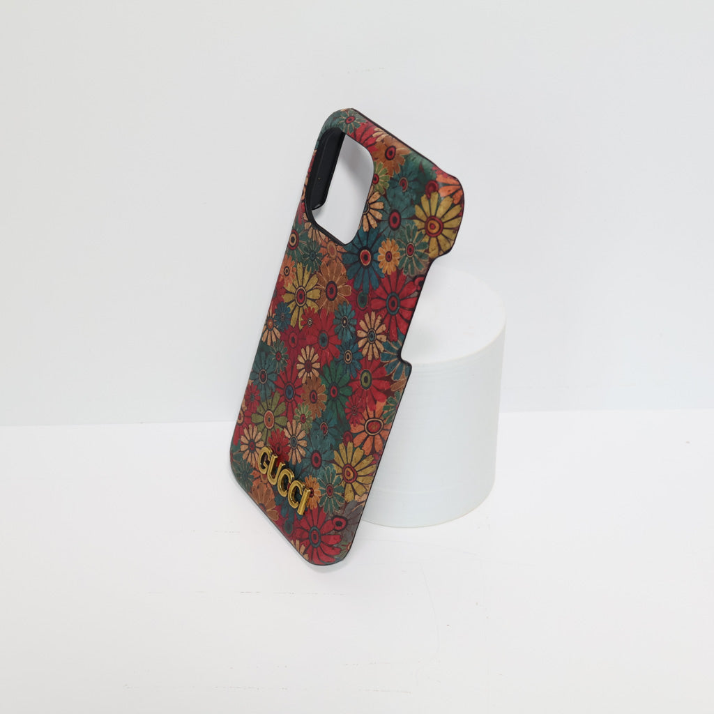 GG Flower Phone Case for iPhone 13 15 16 Series – Cute Aesthetic Floral Premium Cover (Pro Max / Plus)