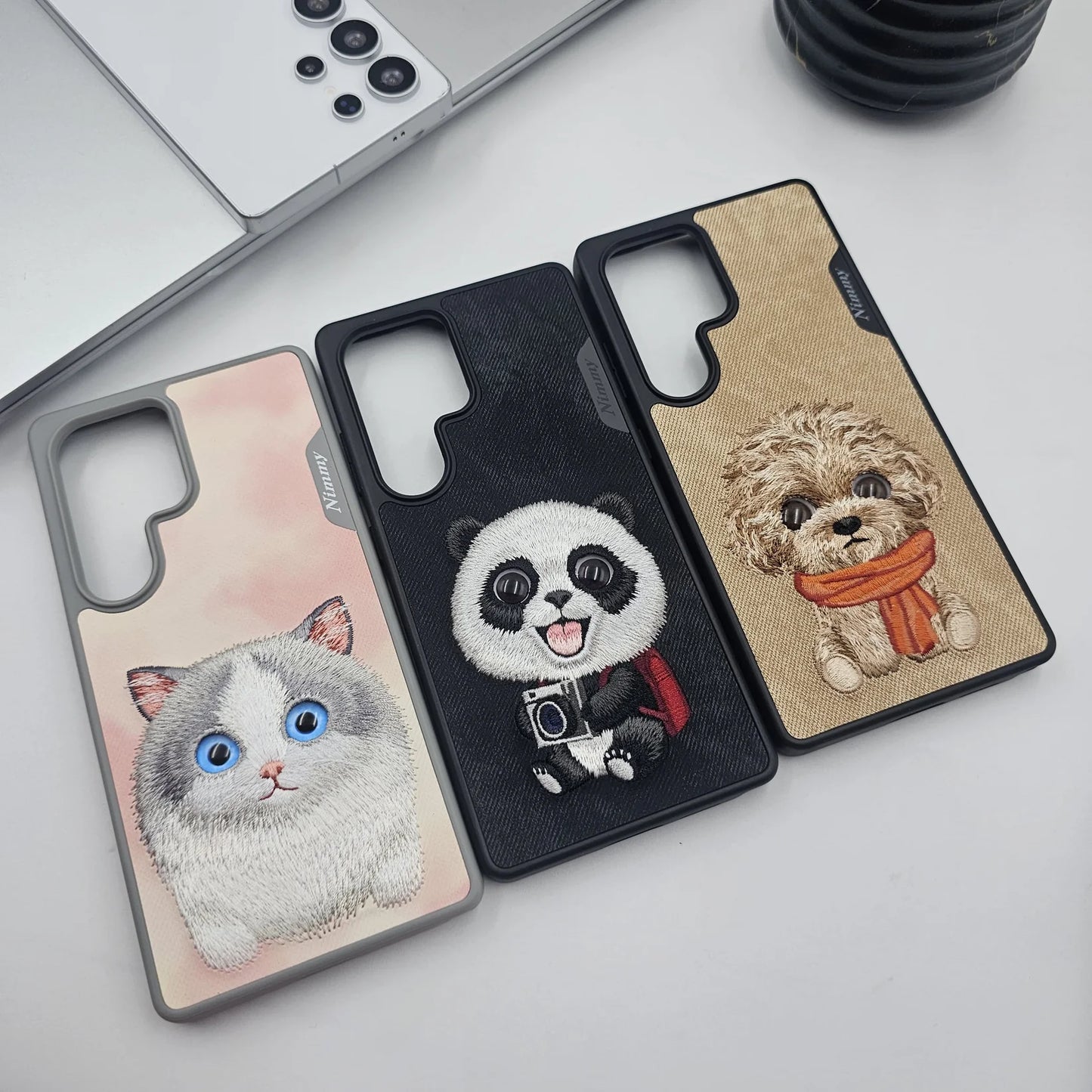Samsung Galaxy S25 Ultra 3D Embroidered Animal Leather MagSafe Case – Premium Designer Cover with Luxury Finish & Shockproof Protection