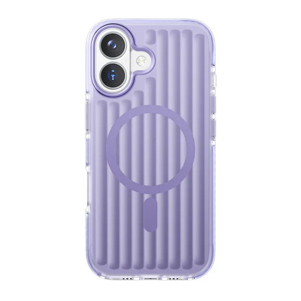 iPhone 17 Series Corrugated Metallic MagSafe Case – Shockproof Slim Anti-Slip Premium Protective Cover