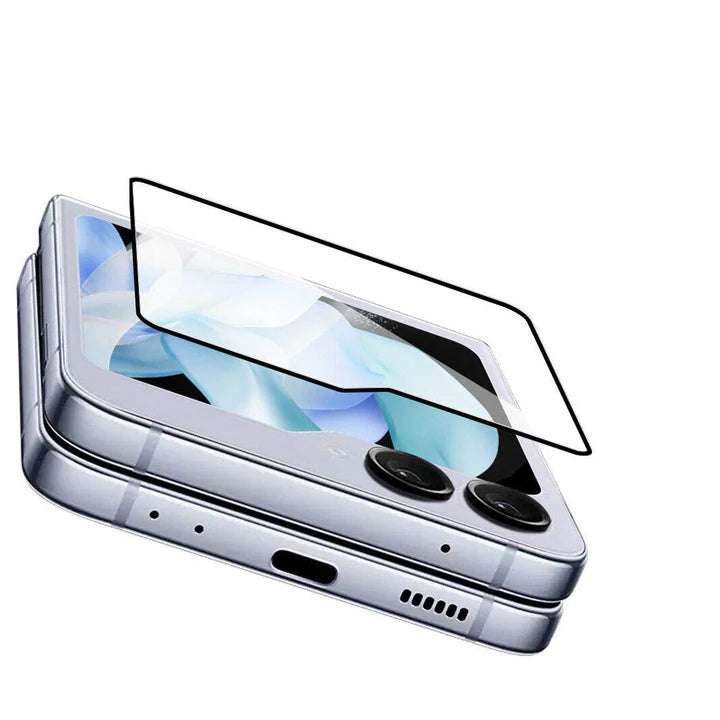 Samsung Galaxy Z Flip 6 Tempered Glass Screen Protector – HD Clear Anti-Scratch Protective Film with Bubble-Free Installation