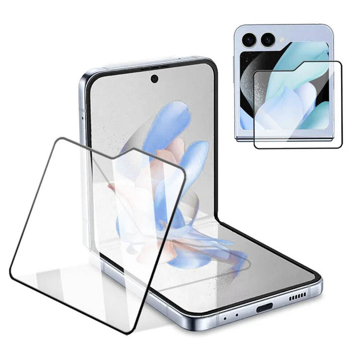 Samsung Galaxy Z Flip 6 Tempered Glass Screen Protector – HD Clear Anti-Scratch Protective Film with Bubble-Free Installation