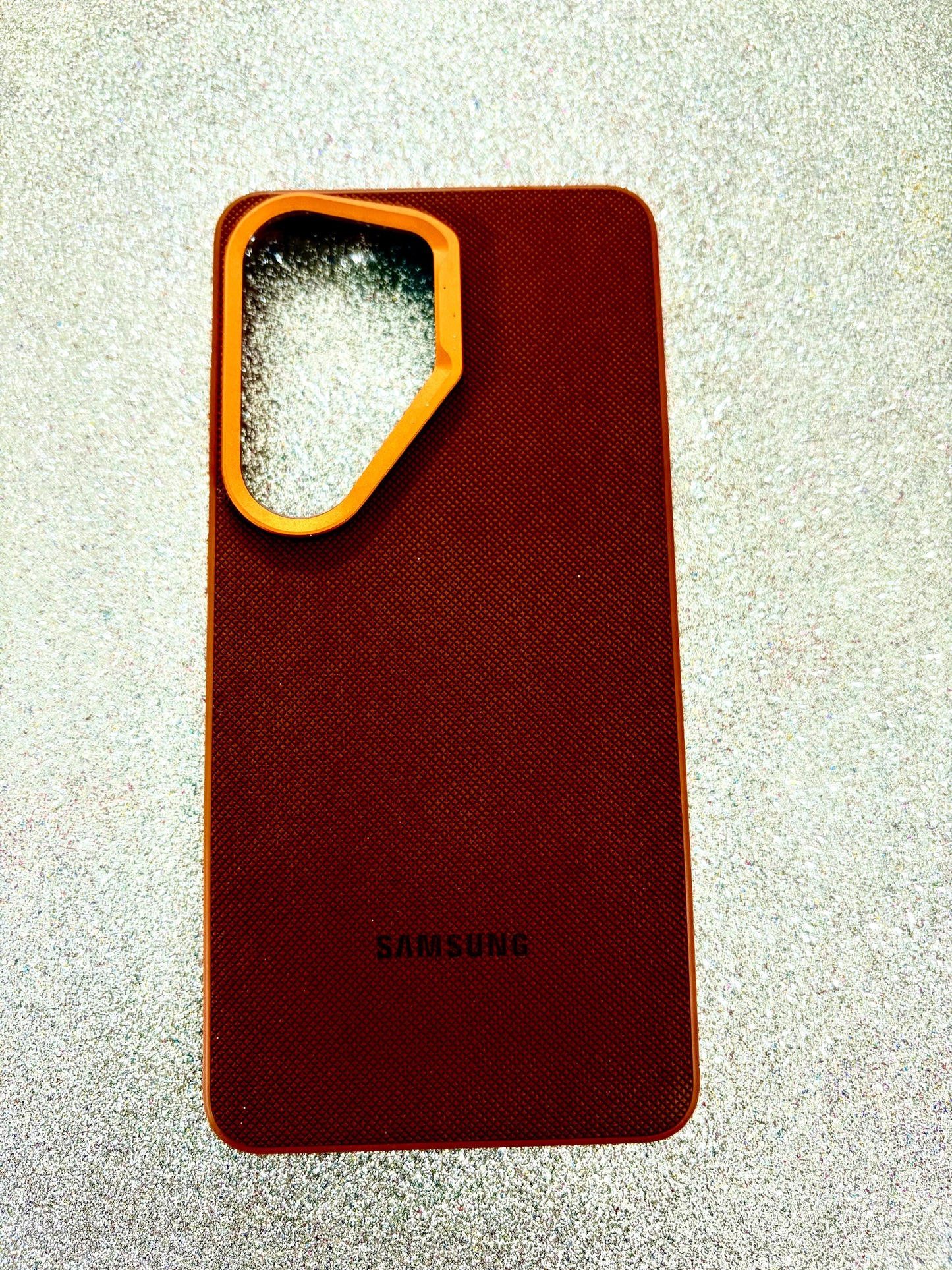 Samsung Galaxy S26 Ultra Vegan Leather Case – Premium Red Slim Shockproof Protective Cover
