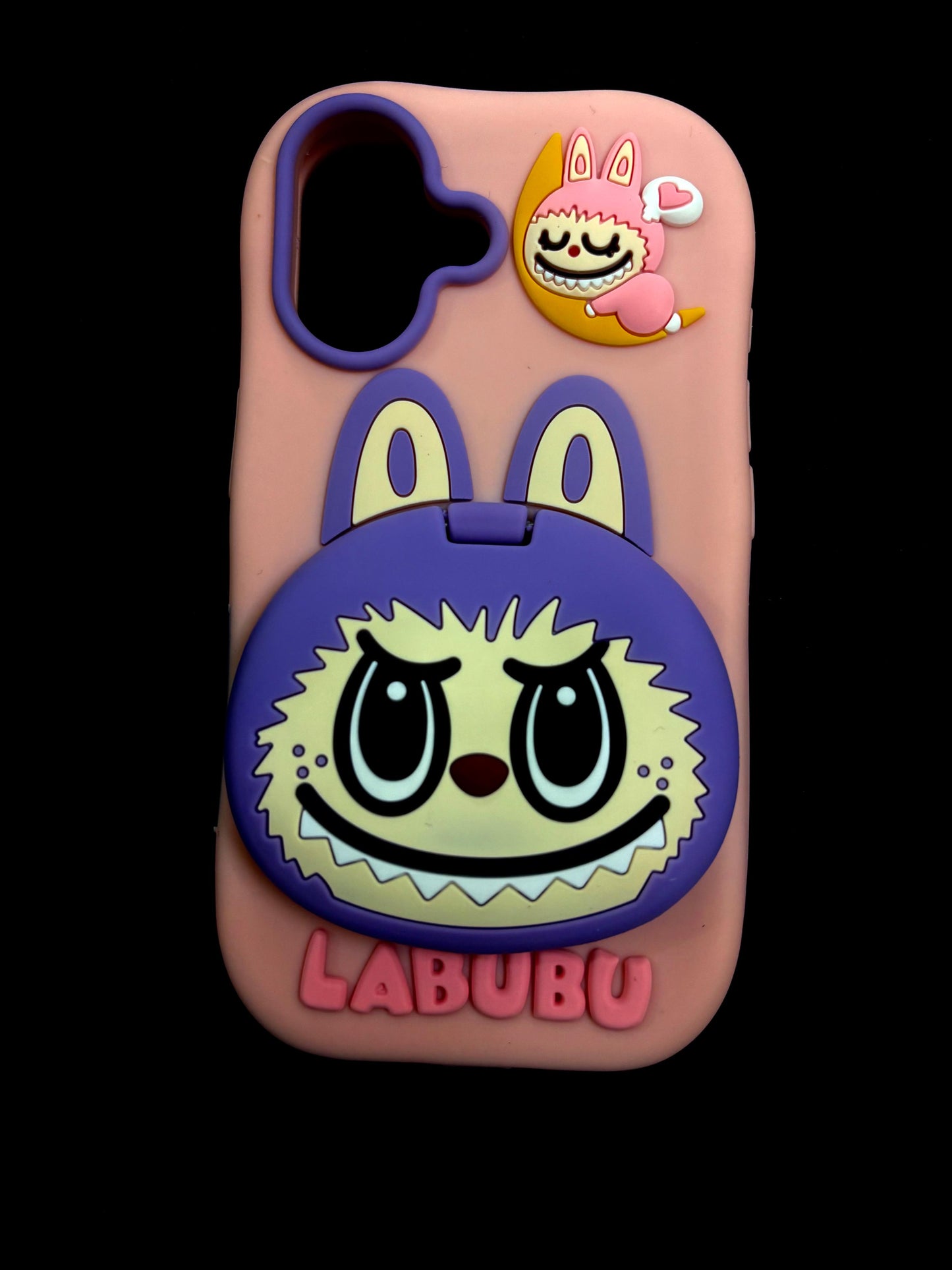 iPhone 17 Stylish Labubu Silicone Case – Cute Cartoon Shockproof Soft Back Cover