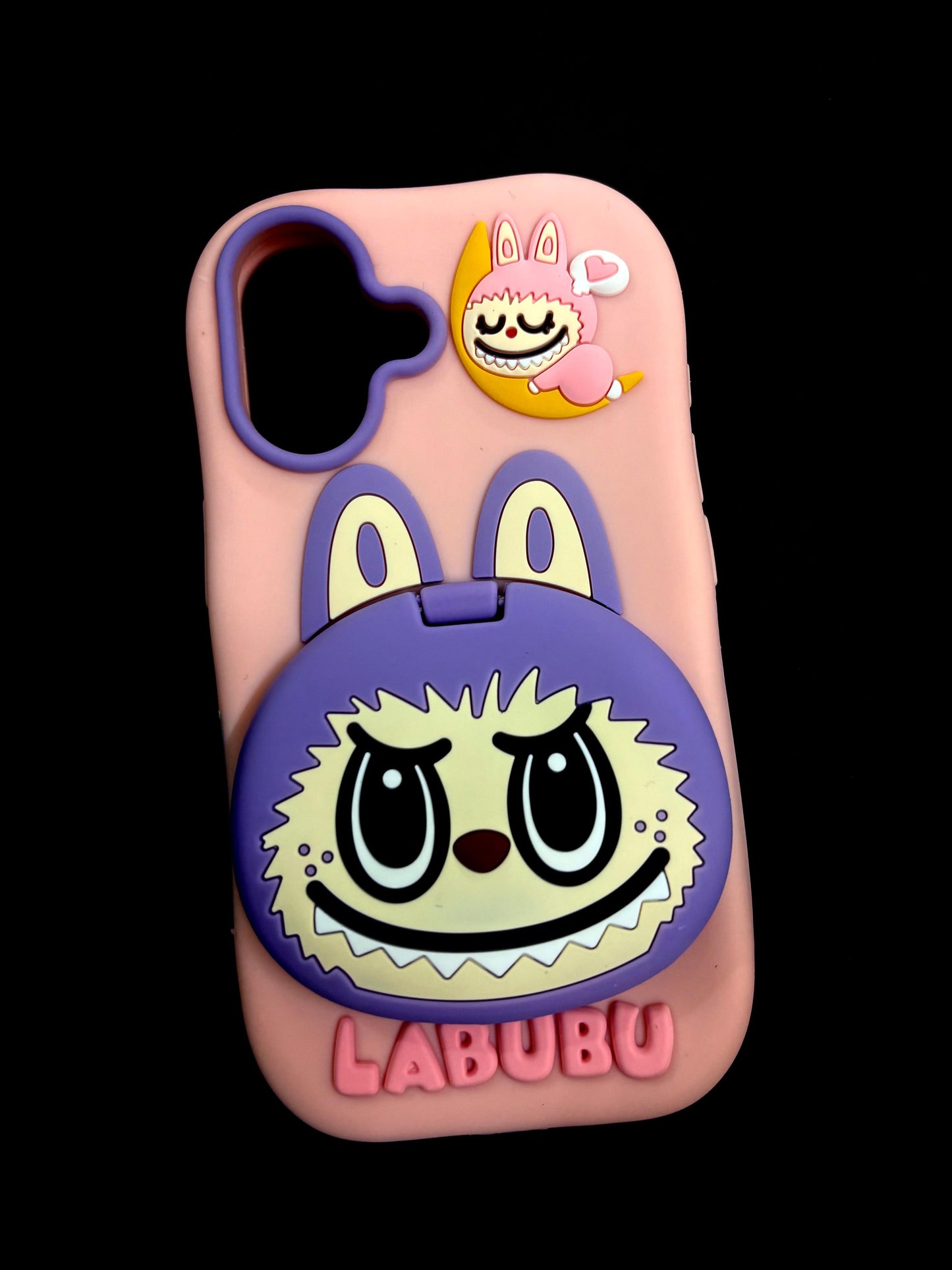 iPhone 17 Stylish Labubu Silicone Case – Cute Cartoon Shockproof Soft Back Cover