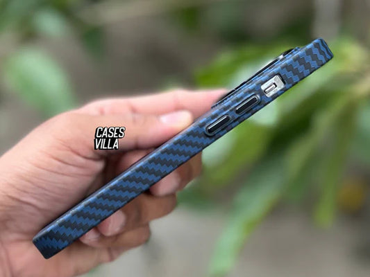 iPhone 14 Pro Max Aramid Fiber Case – Ultra Thin Carbon Fiber Kevlar Cover, Slim Lightweight Shockproof Protective Case