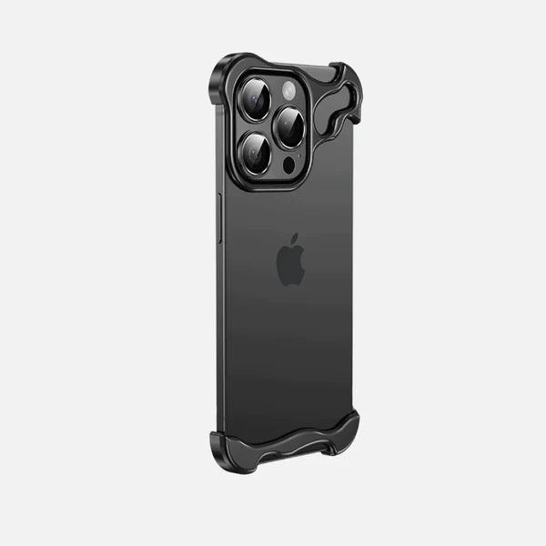 iPhone 15 Series Titanium Metal Bumper Case with Camera Ring Protection – Slim Minimalist Shockproof Frame Cover