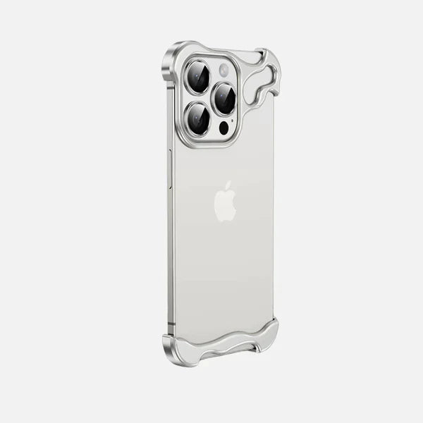 iPhone 15 Series Titanium Metal Bumper Case with Camera Ring Protection – Slim Minimalist Shockproof Frame Cover