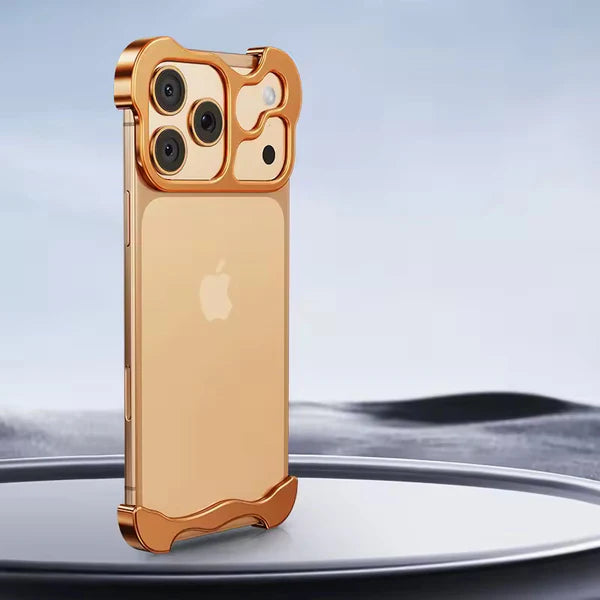 iPhone 17 Pro max Titanium Metal Bumper Case – Minimalist Design, Slim & Durable Protective Frame Cover