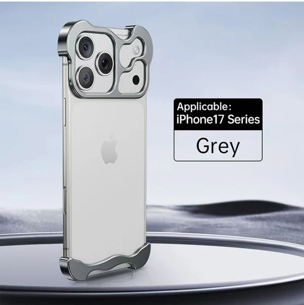 iPhone 17 Pro max Titanium Metal Bumper Case – Minimalist Design, Slim & Durable Protective Frame Cover
