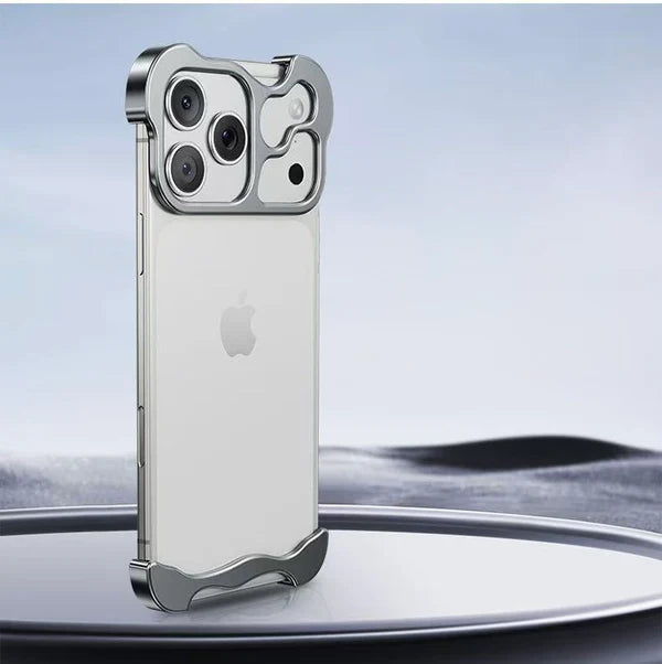 iPhone 17 Pro max Titanium Metal Bumper Case – Minimalist Design, Slim & Durable Protective Frame Cover
