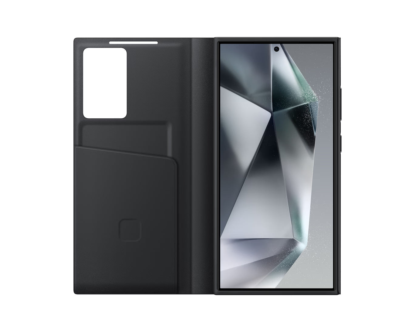 Samsung Galaxy S24 Ultra Smart View Wallet Case – Flip Cover with Card Holder, Screen Window & Shockproof Protection