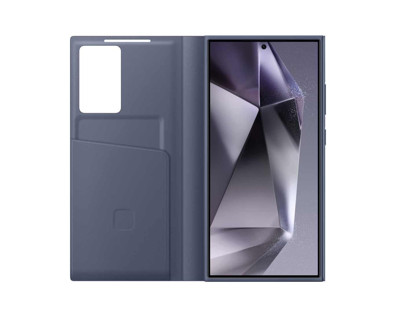 Samsung Galaxy S24 Ultra Smart View Wallet Case – Flip Cover with Card Holder, Screen Window & Shockproof Protection